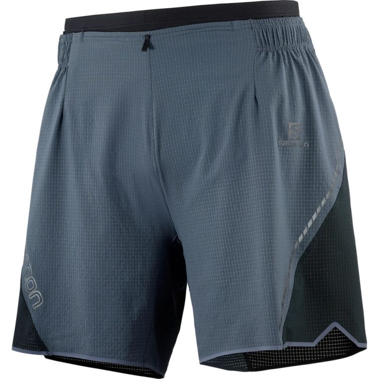 Bermudas Salomon Sense Aero 7'' Hombre Grises Oscuro Negros | MX YWGO065